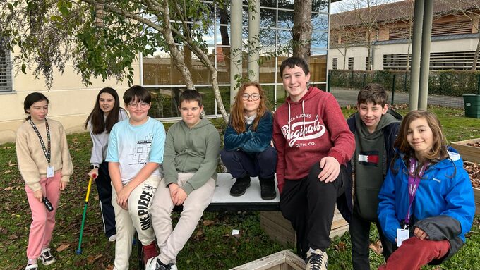 Equipe du jour de l'atelier jardin. 